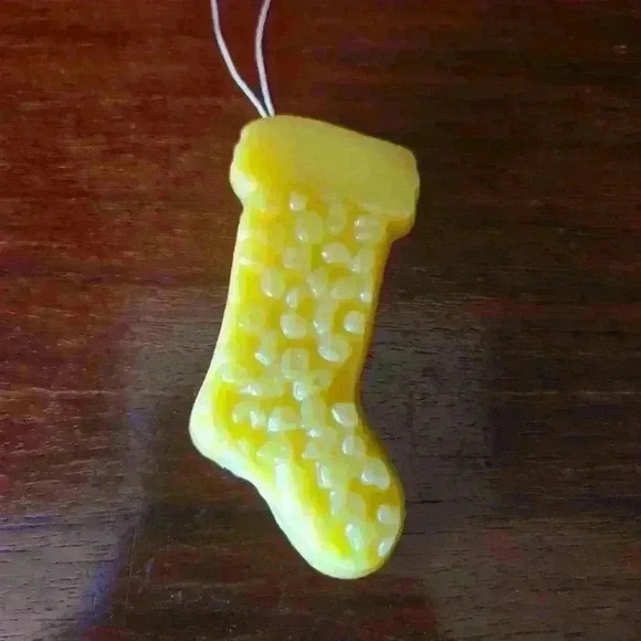 Handmade Beeswax Ornaments -  Stocklings - Set of 2 - Picture 3 of 4